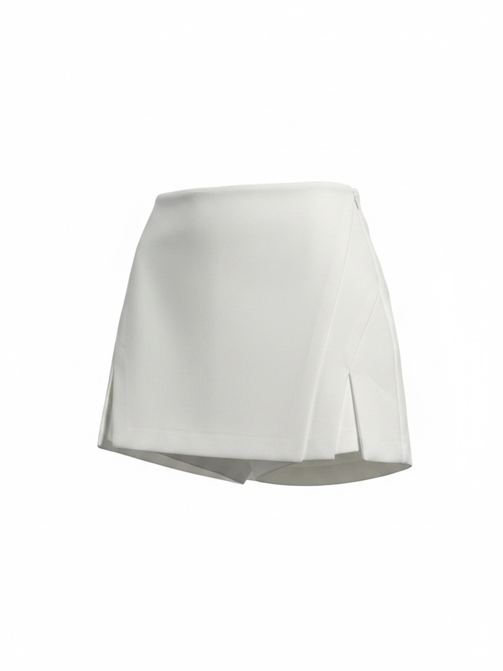 Endless Rose High Waisted Mini Skort White Front Slit Detail Size XSmall NWOT